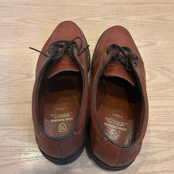 Allen Edmonds Wilber Comfort Shoe men’s brown handcrafted leather derby shoe. 10 - Picture 5 of 8
